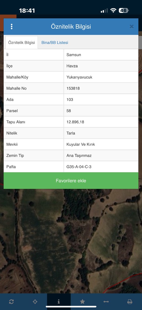 REMAX ŞAHIN'DEN HAVZA YUKARI YAVUCUK MAHALLESINDE 12.896 M2 SATILIK TARLA