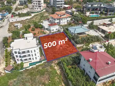 REMAX AVLU'DAN KAŞLI'DA 500M² MANZARALI  VİLLALIK ARSA