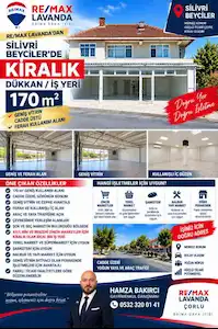 SİLİVRİ BEYCİLER’DE CADDE ÜSTÜ 170 M² KİRALIK DÜKKAN | GENİŞ VİTRİN