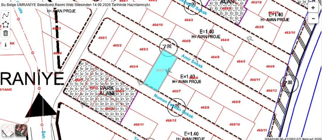*REMAX*ÖNCÜ*YUSUF KURT*ESENKENT'DE 409 M² SATILIK ARSA