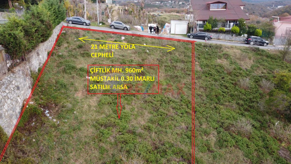 ÇAVUŞBAŞI ÇIFTLIK MAHALLESI'NDE MÜSTAKIL SATILIK 960M² ARSA