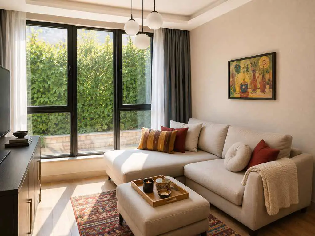 GOP KULELİ CADDESİ LÜKS EŞYALI 1+1 SATILIK DAİRE