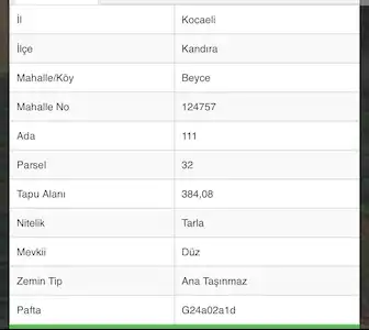 KOCAELİ KANDIRA'DA SATILIK TARLA ARAZİSİ