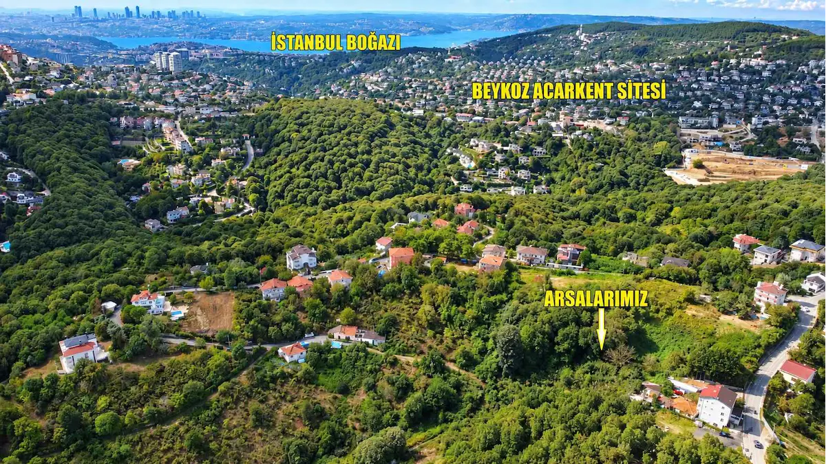 BEYKOZ GÖRELEDE ORMAN MANZARALI 1253 M² ARSA