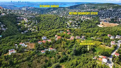 BEYKOZ GÖRELEDE ORMAN MANZARALI 1253 M² ARSA