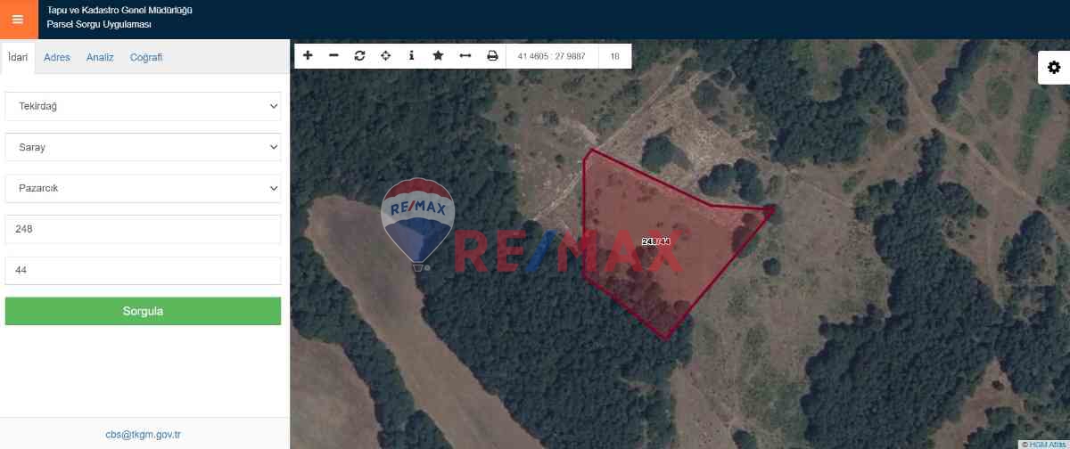 REMAX LAVANDA’DAN TEKİRDAĞ-SARAY’DA SATILIK TARLA