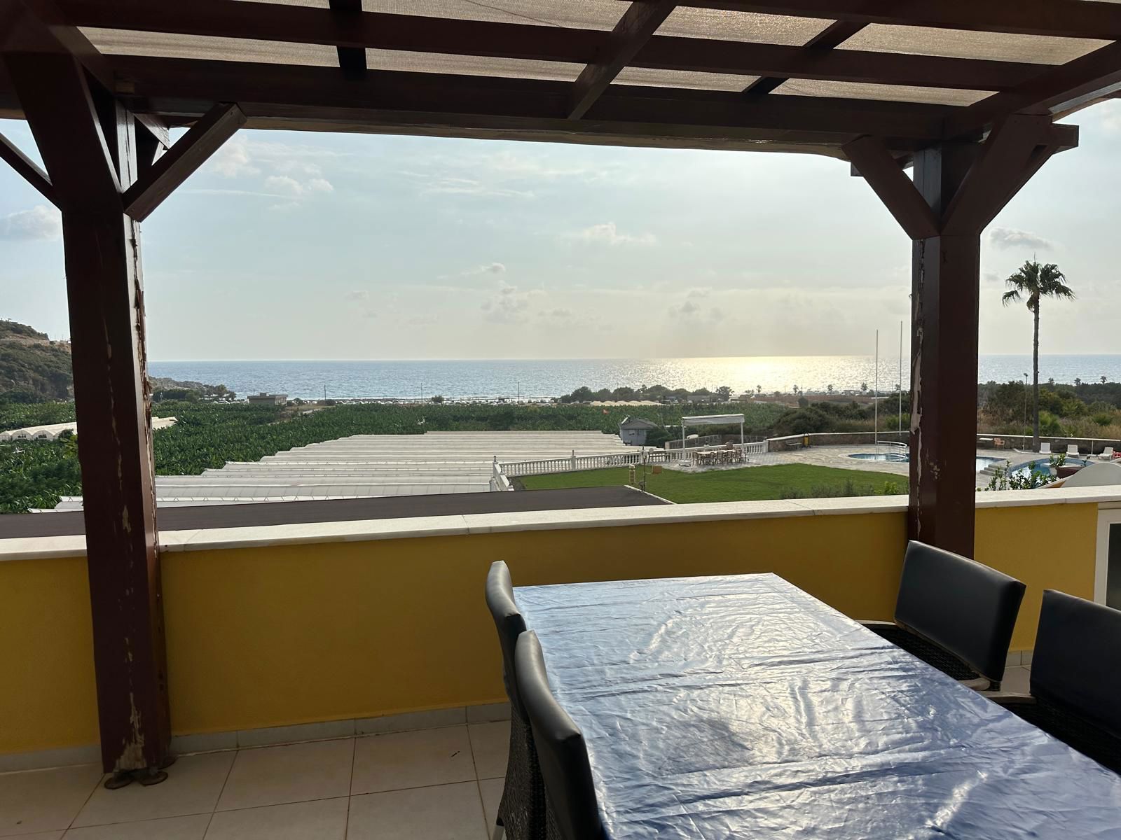 PANORAMA SITESINDE FULL DENIZ VE HAVUZ MANZARLI EŞYALI 2+1