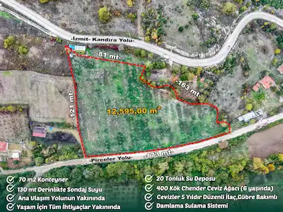 KOCAELİ KANDIRA 1263 M2 CEVİZLİK