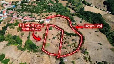 BIGA ÇÖMLEKÇIDE 3728 M2 SATILIK ARSA