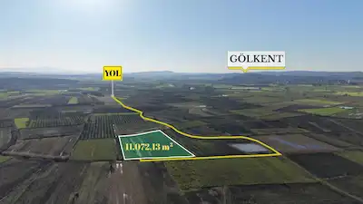 REMAX MAVİ CENGIZ ÖZDEMİR'DEN GÖLKENT'TE 11.072,13 M² TARLA 