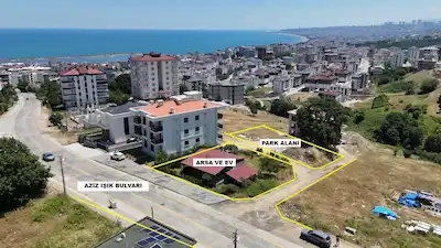 AZIZ IŞIK BULVARI'NA CEPHE, ÖNÜ KAPANMAZ DENIZ MANZARALI, PROJELIK VE VILLALIK PRESTIJLI ARSA