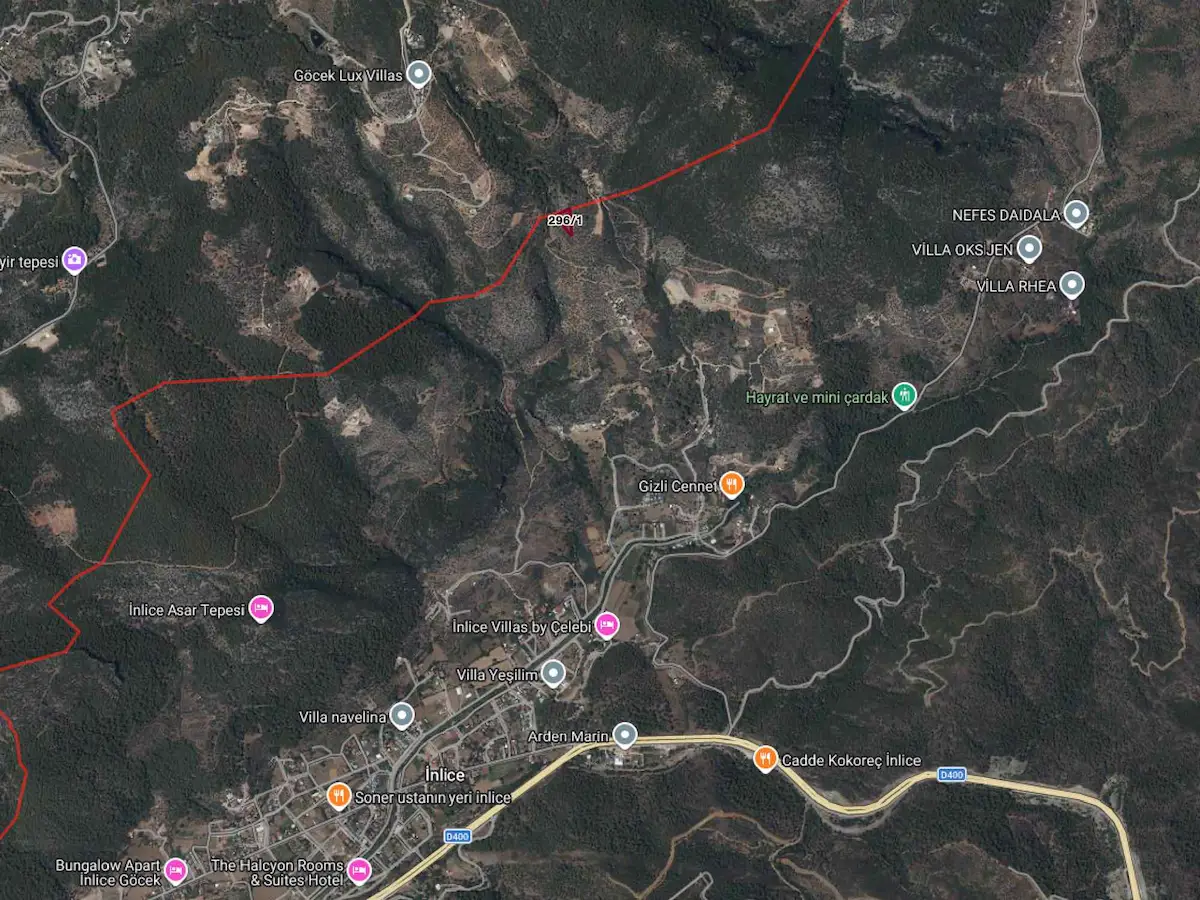MUĞLA İNLİCE SATILIK 2335 M2 ZEYTİNLİK- REMAX KAYA 3