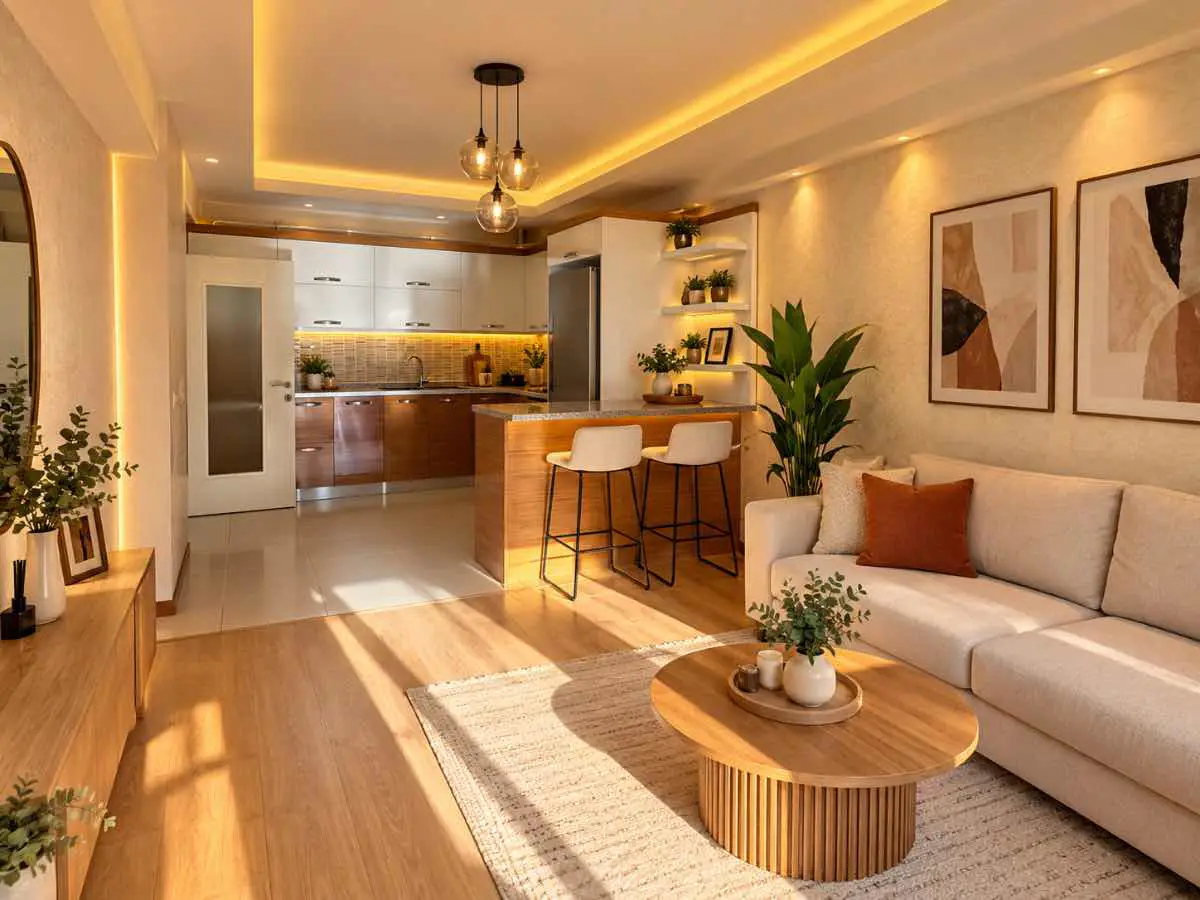 PAŞAKÖŞKÜ'DE AMERİKAN MUTFAKLA BİRLİKTE 3+1 ARA KAT DAİRE