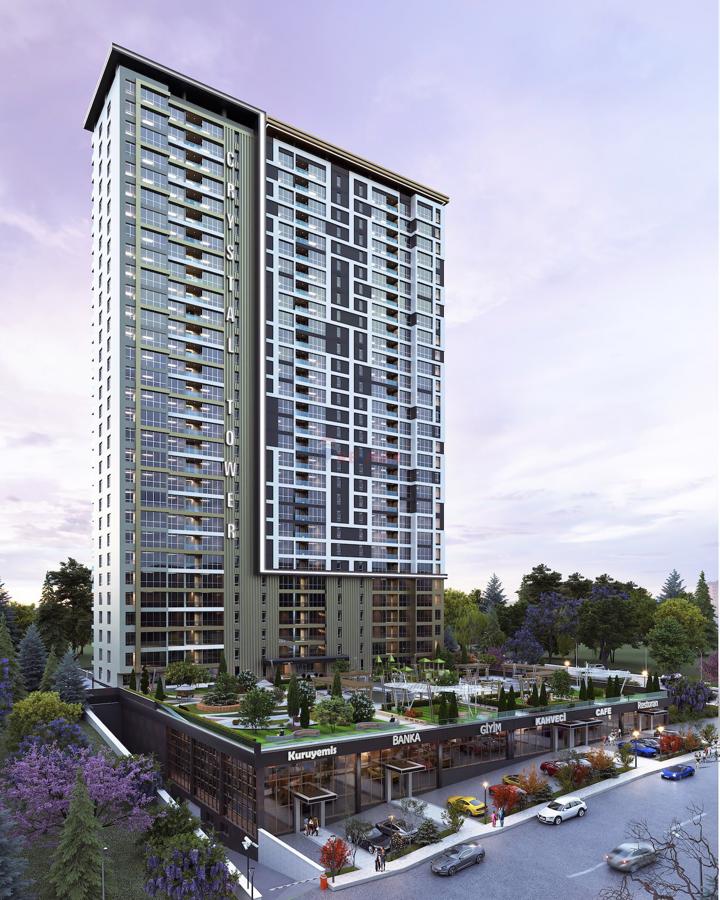 CRYSTAL TOWER VADİ'DE SATILIK 2+1 DAİRE 
