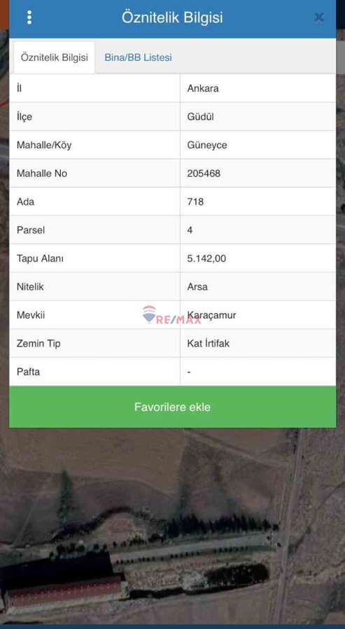 GÜDÜL GÜNEYCE MAHALLESİ'NDE SATILIK 308M² VİLLA PARSELİ