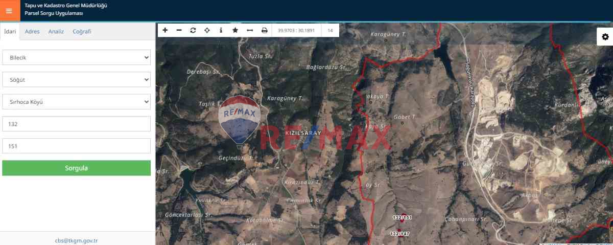 ERDAL TURANDAN BİLECİK SÖĞÜT'TE 6094 M2 MÜSTAKİL TEK TAPU