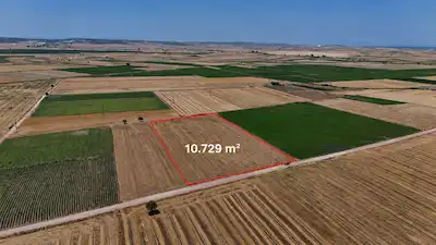 ÇANAKKALE BİGA TOKATKIRI’DA SUYU OLAN ,ANAYOLA CEPHE 10.729M2 TARLA 