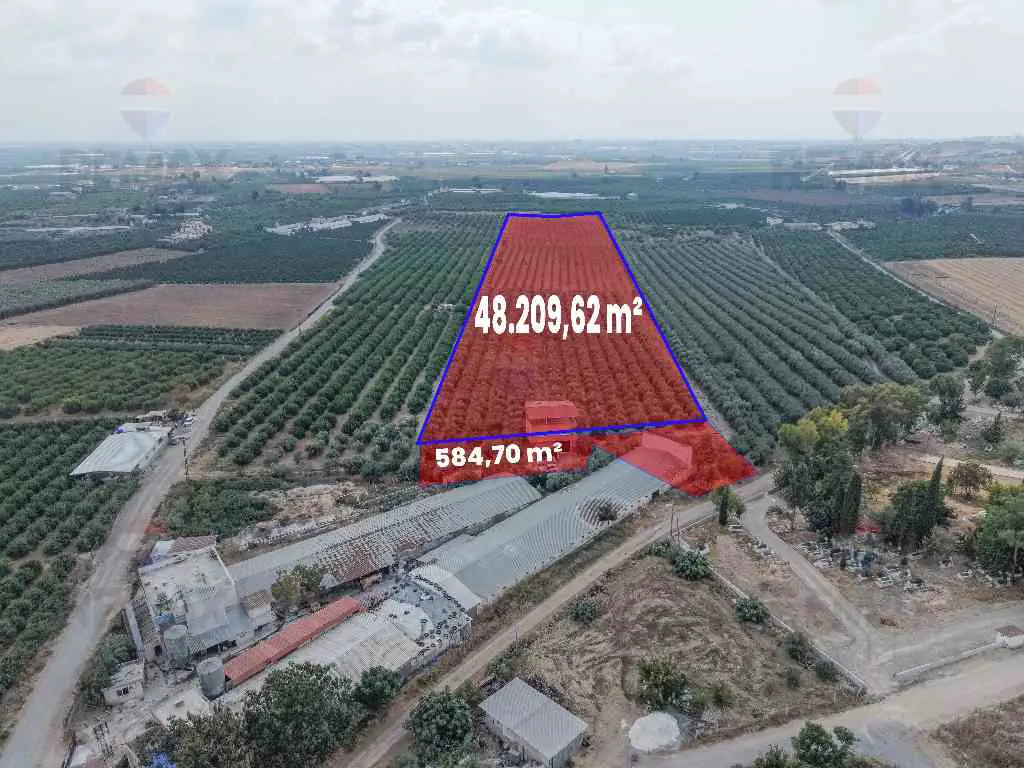 REMAX AVLU'DAN TARSUS ÇAMTEPE'DE 48.209 M² SATILIK TARLA