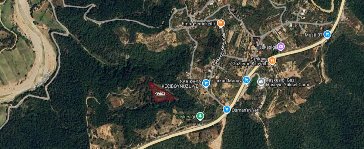 MANAVGAT TAŞKESIĞI'NDE SATILIK UYGUN FIYATLI TARLA