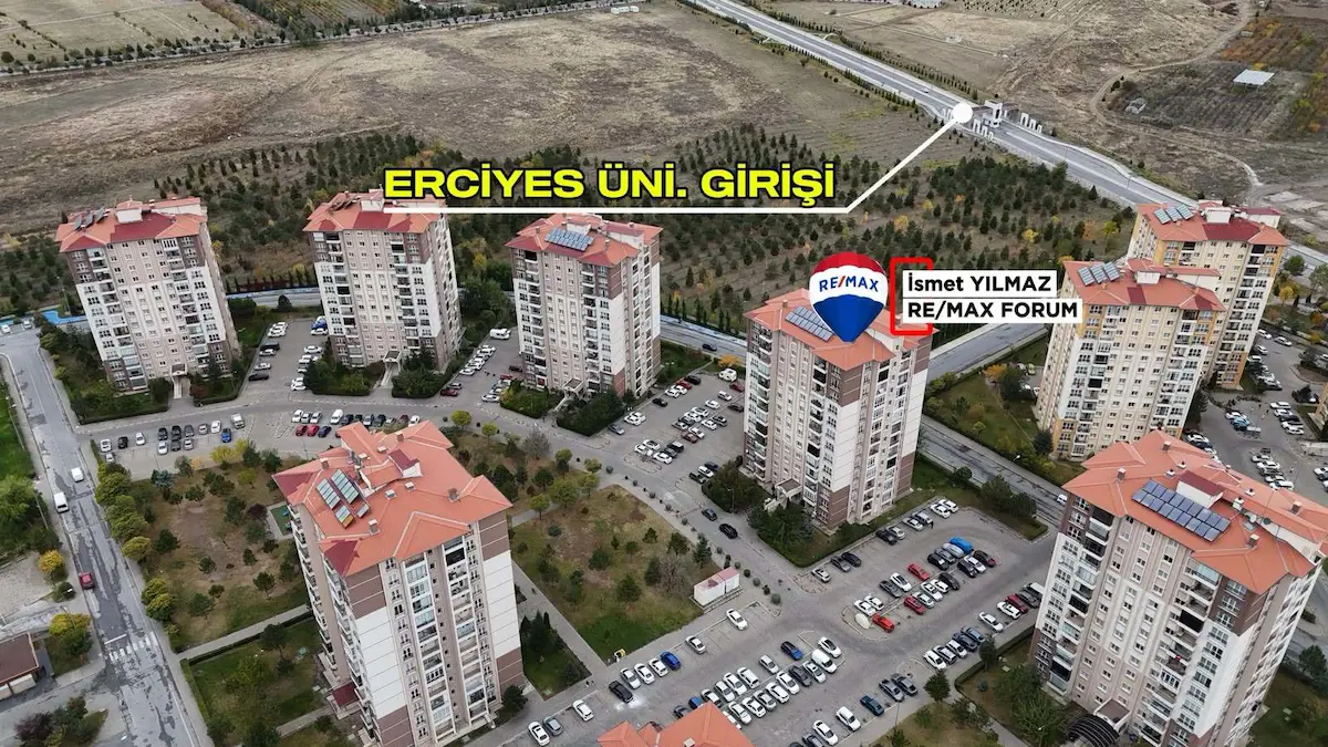 TALAS YENİDOĞAN ERCİYES ÜNİVERSİTESİ TOKİ KÜME EVLERDE SATILIK 3+1 DAİRE