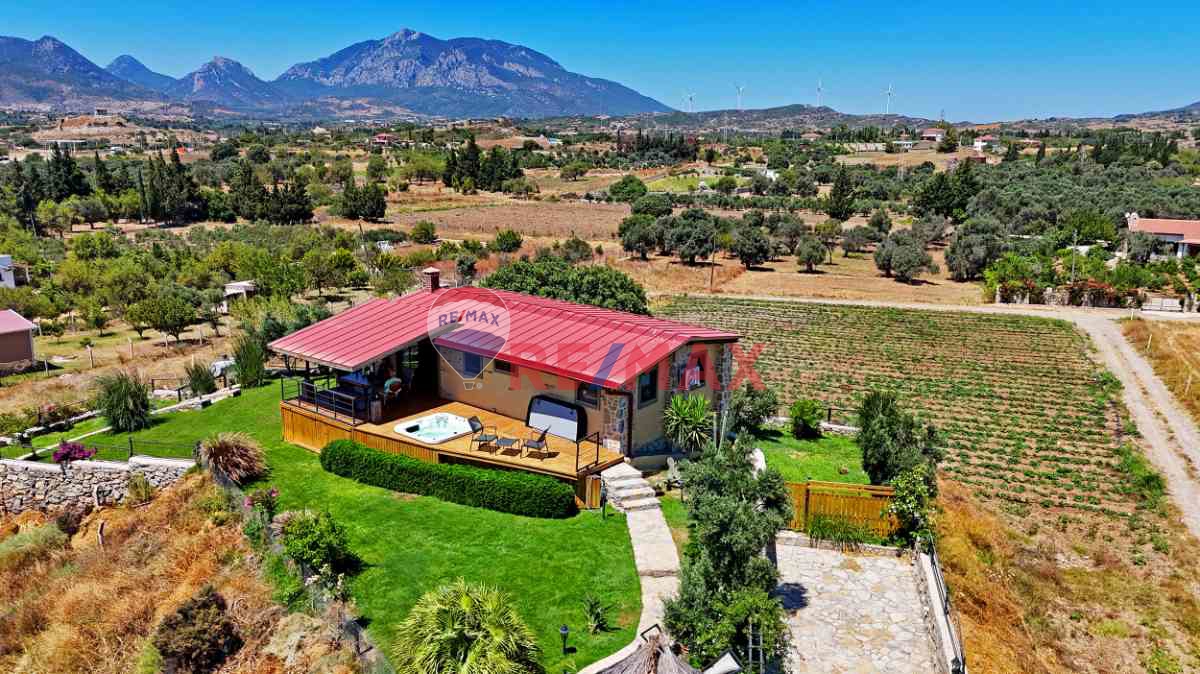 DATÇA KIZLAN’DA, SADE VE SAKİN BİR YAŞAMI SEVENLER İÇİN DOĞA VE DENİZ MANZARALI 2+1 MÜSTAKİL EV