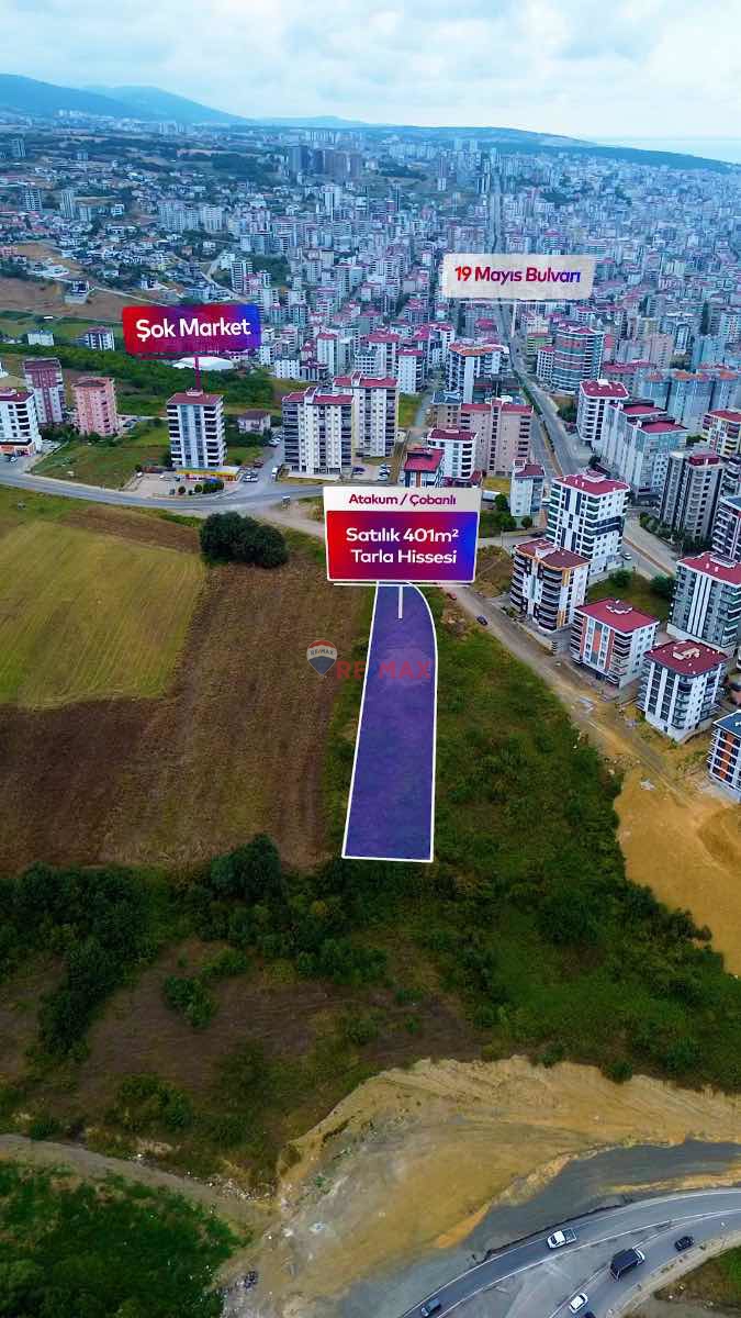 ÇOBANLI / SATILIK 401 M2 TARLA HİSSESİ