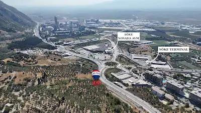 AYDIN KUŞADASI ÇEVREYOLU ÜZERINDE AKARYAKIT VE SERVİS İSTASYONU İMARLI SATILIK ARSA