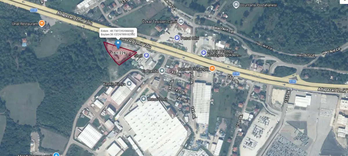 KARTEPE’DE D100 'E CEPHE KİRALIK ARSA