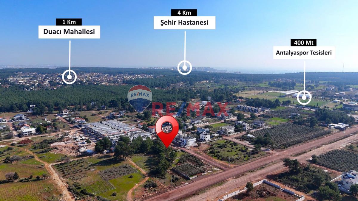 YEŞİLBAYİR’DA ANTALYASPOR TESİSLERİ’NE YAKIN SATILIK ARSA