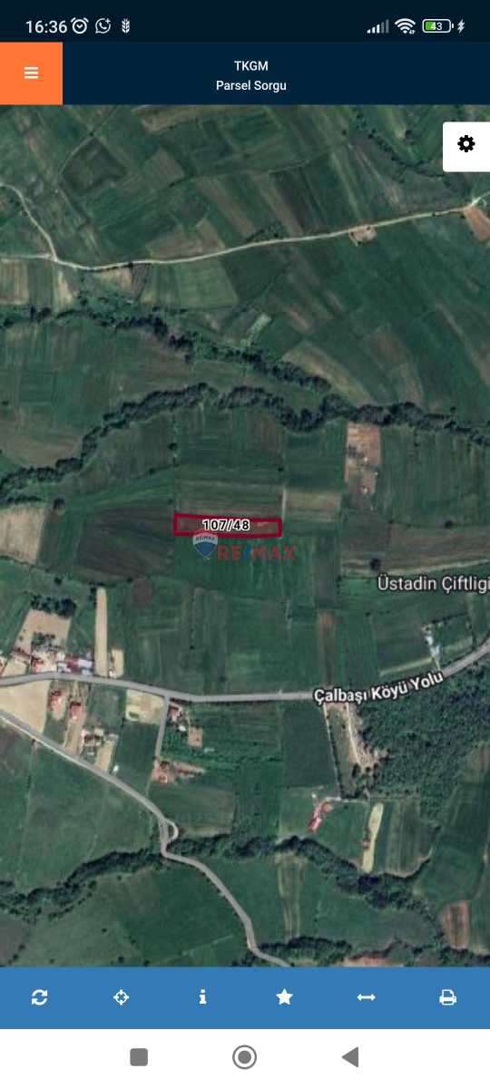 KAVAK ÇALBAŞI KÖYÜ'NDE SATILIK TARLA