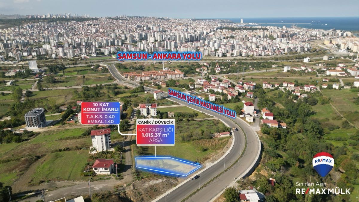 ŞEHİR HASTANESİ BULVARINA CEPHE 1015 M2 KAT KARŞILIĞI ARSA