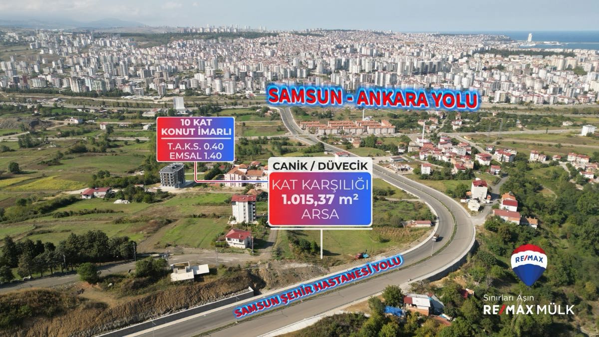 ŞEHİR HASTANESİ BULVARINA CEPHE 1015 M2 KAT KARŞILIĞI ARSA