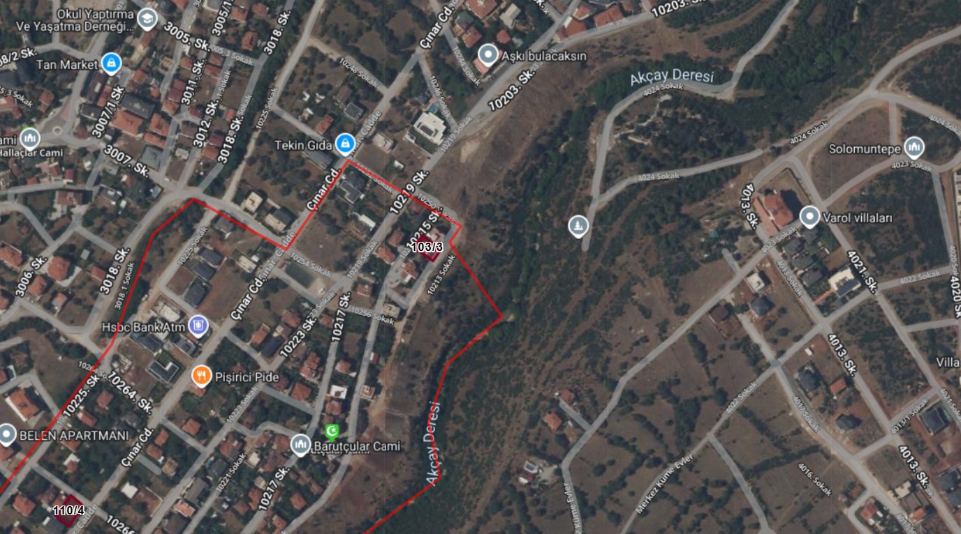 REMAX MODEL'DEN BARUTÇULAR'DA 382M² ÇIFT TARAFI YOLA CEPHELI SATILIK PARSEL 