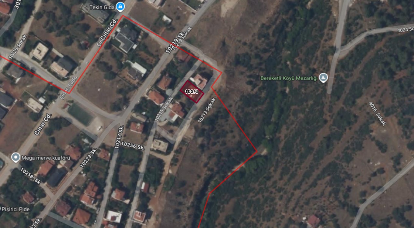 REMAX MODEL'DEN BARUTÇULAR'DA 382M² ÇIFT TARAFI YOLA CEPHELI SATILIK PARSEL 