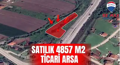 SAKARYA SÖĞÜTLÜ KARASU YOLU ÜZERINDE SATILIK 4857 M2 TICARI ARSA