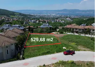 BAŞİSKELE BAHÇECİKTE DENİZ MANZARALI VİLLA İMARLI FIRSAT ARSA!