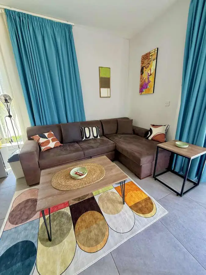 TURTLE BAY-OLİVE GROVE SATILIK 1+1 YENİ BAHÇE KAT DAİRE