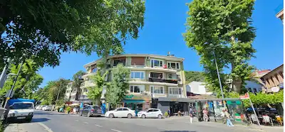 BOĞAZDA ANADOLU HISARI İSKELEYE YAKIN BOĞAZ VE KORU MANZARALI