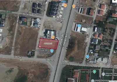 BAĞLICA'DA - ETİMESGUT BULVARI ÜZERİNDE TİCARİ VE KONUT İMARLI SATILIK ARSA 