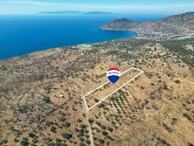 DİKİLİ DENİZKÖYDE PANAROMİK DENİZ MANZARALI YATIRIM FIRSATI TARLA