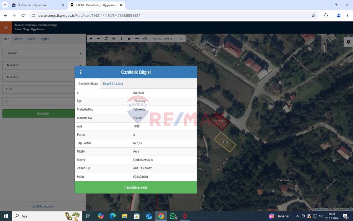 REMAX KUZEYDEN KAT KARŞILIĞI ARSALAR