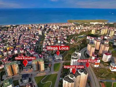 ATAKUM MEGA LOCA SATILIK DENİZ MANZARALI 4+1 SIFIR LÜKS DAİRE