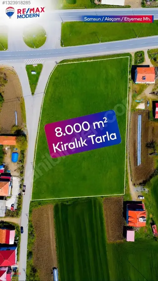 BÖLGENİN EN GÖZDE TİCARİ NOKTASI 8 DÖNÜM ANA YOLA SIFIR ARAZİ