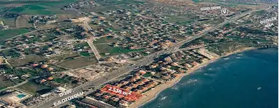 KUMBURGAZ’DA DENİZE SIFIR 2538 M2 İÇERİSİNDE 8 VİLLA OLAN TARLA