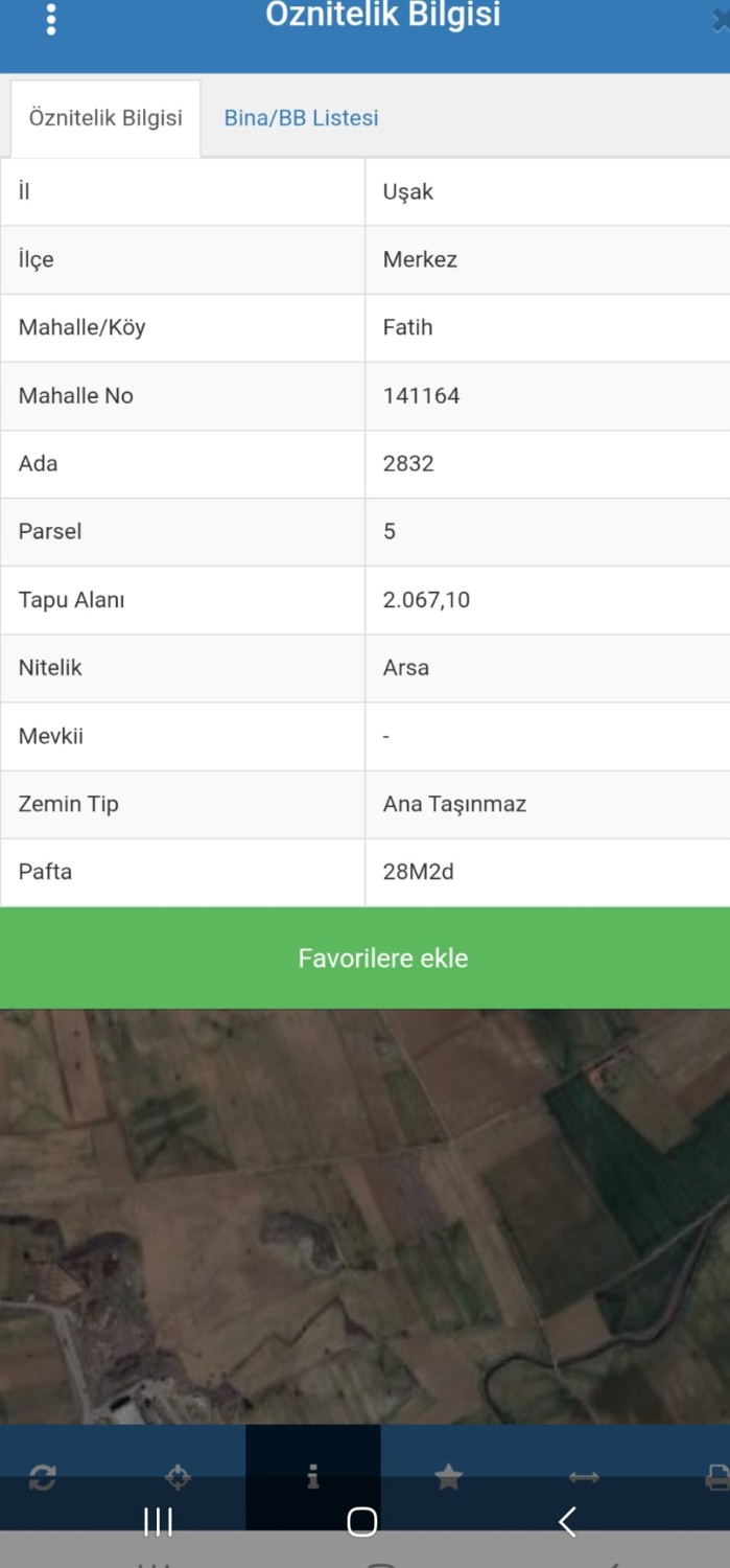 UŞAK MERKEZ FATİH MAHALLESİNDE BULUNAN KONUT İMARLİ SATILIK MÜSTAKİL ARSA