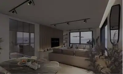 GÜRPINARDA EŞSİZ FUL DENİZ MANZARALI ÖZEL BAHÇE KULLANIMLI ULTRA LÜX 3+1 DAİRE
