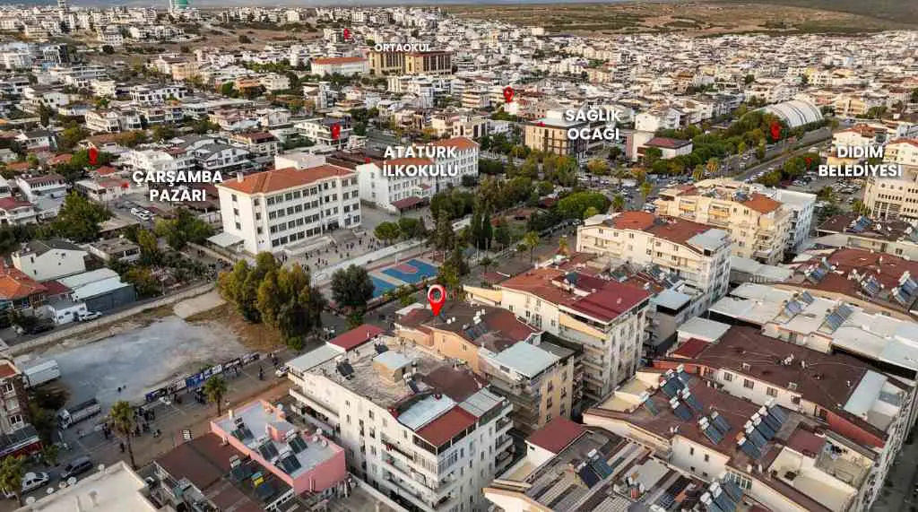 DİDİM MERKEZ 'DE 2+1 DAIRE