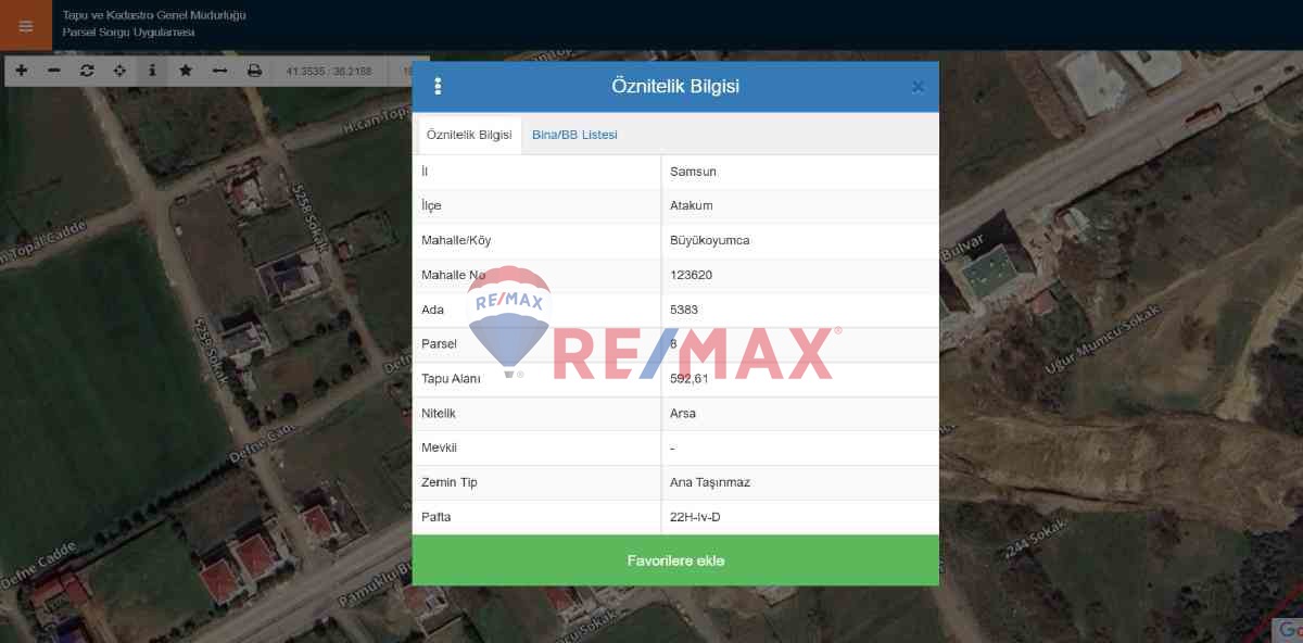 PAMUKLU'YA CEPHE SATILIK ARSA