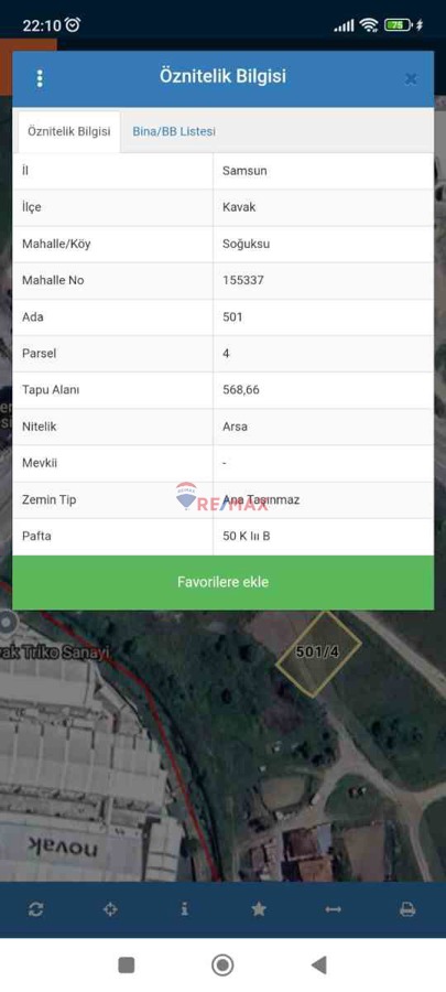 KAVAK SOĞUKSU MAH 4 KATA İMARLI ARSA