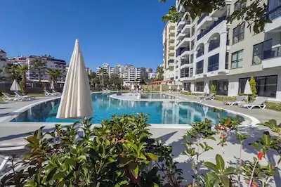 ALANYA AVSALLAR'DA 2+1 DENİZ MANZARALI KİRALIK DAİRE- KURT SAFİR EURO AVSALLAR